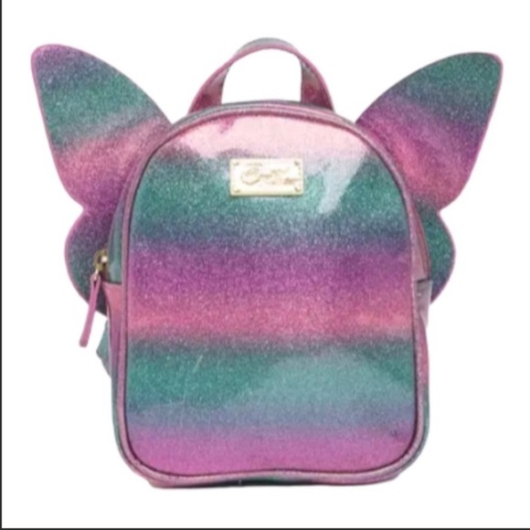 Betsey Johnson Kitsch Moveable Wing Mini Backpack New - Picture 1 of 6